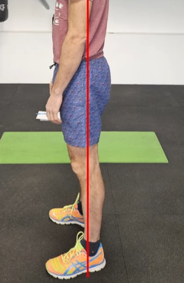 točka težišča medenica naprej zakrčeni kolki križ bolečina