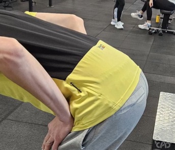 ledvena hrbtenica po vajah za notranjo rotacijo kolka hinge gib popravek