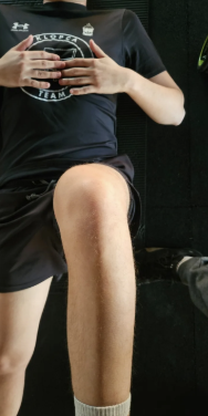 0° notranje rotacije kolka — testiranje gibljivosti pred vajo