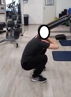 globji počep po 1 tednu vzporednica prsni koš medenica nevtralen položaj