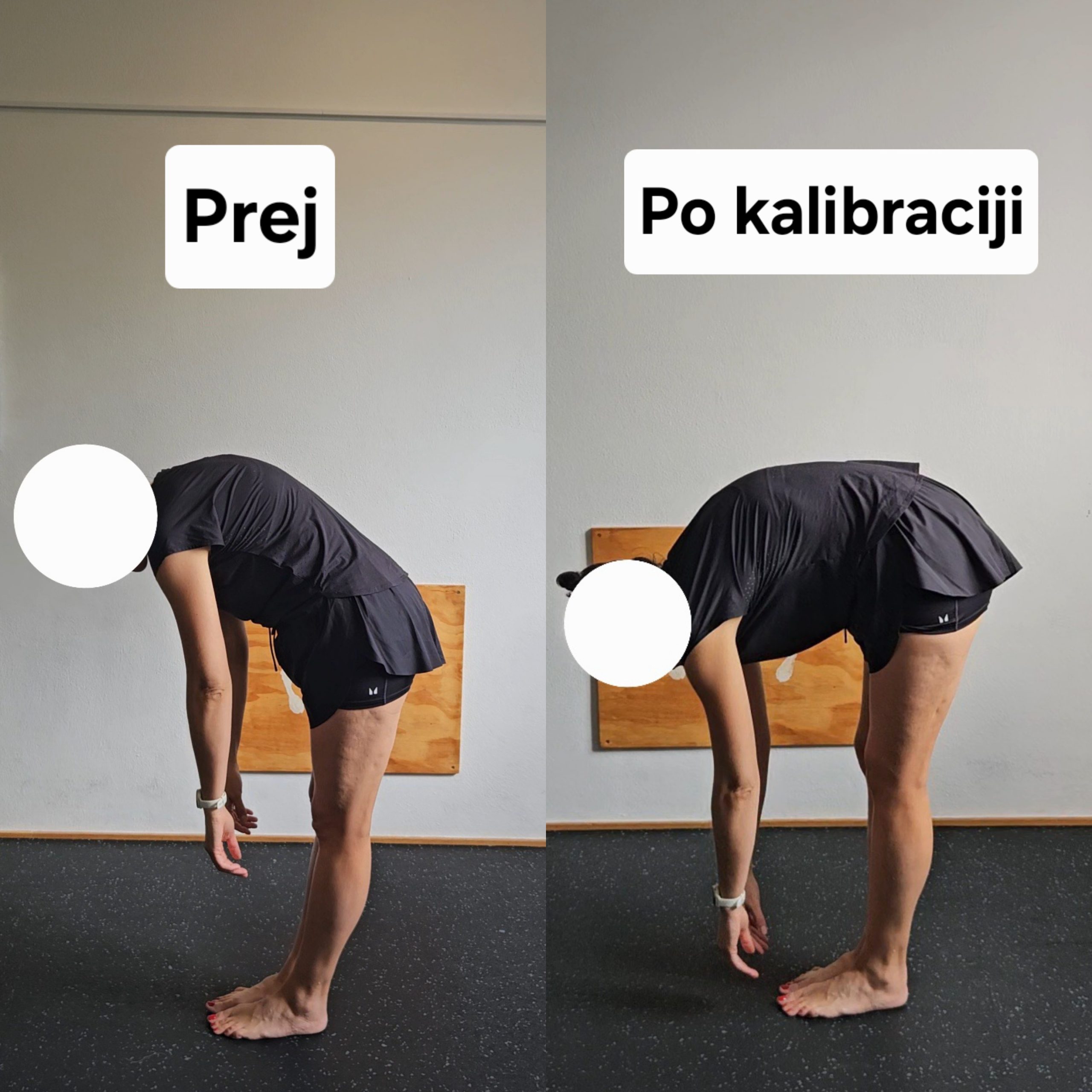 Pridobljena globina predklona